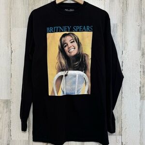 Britney Spears Black Long Sleeve T-Shirt Size S / M
